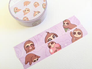 Sloth washi tape