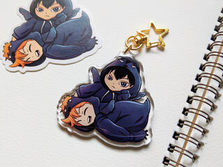 hinata x kageyama keychain