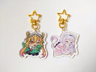 dragon maid keychains