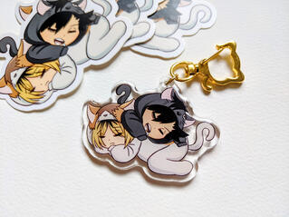 kenma x kuro keychain